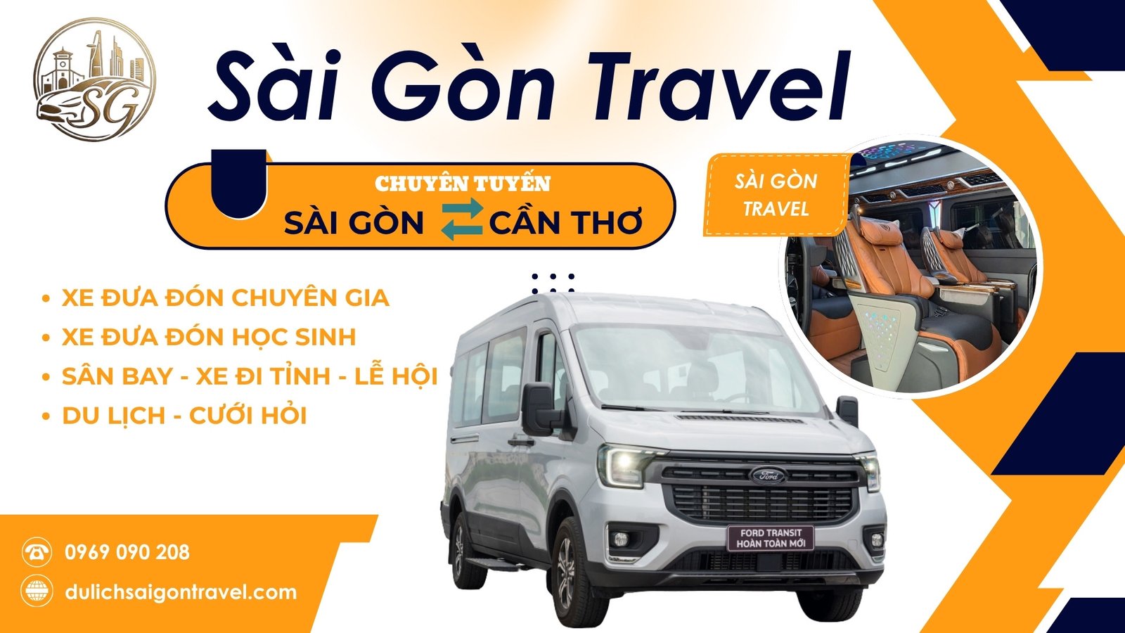 Thuê xe Sài Gòn đi Cần Thơ giá rẻ xe 4 chỗ 7 chỗ 16 chỗ