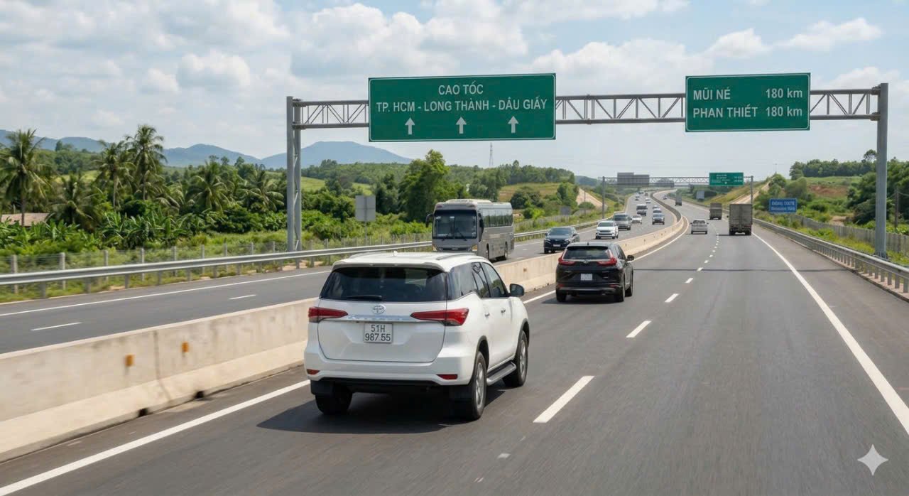 Lộ trình Sài Gòn đi Mũi Né Lộ trình Sài Gòn đi Mũi Né, cao tốc Long Thành – Dầu Giây – Phan Thiết