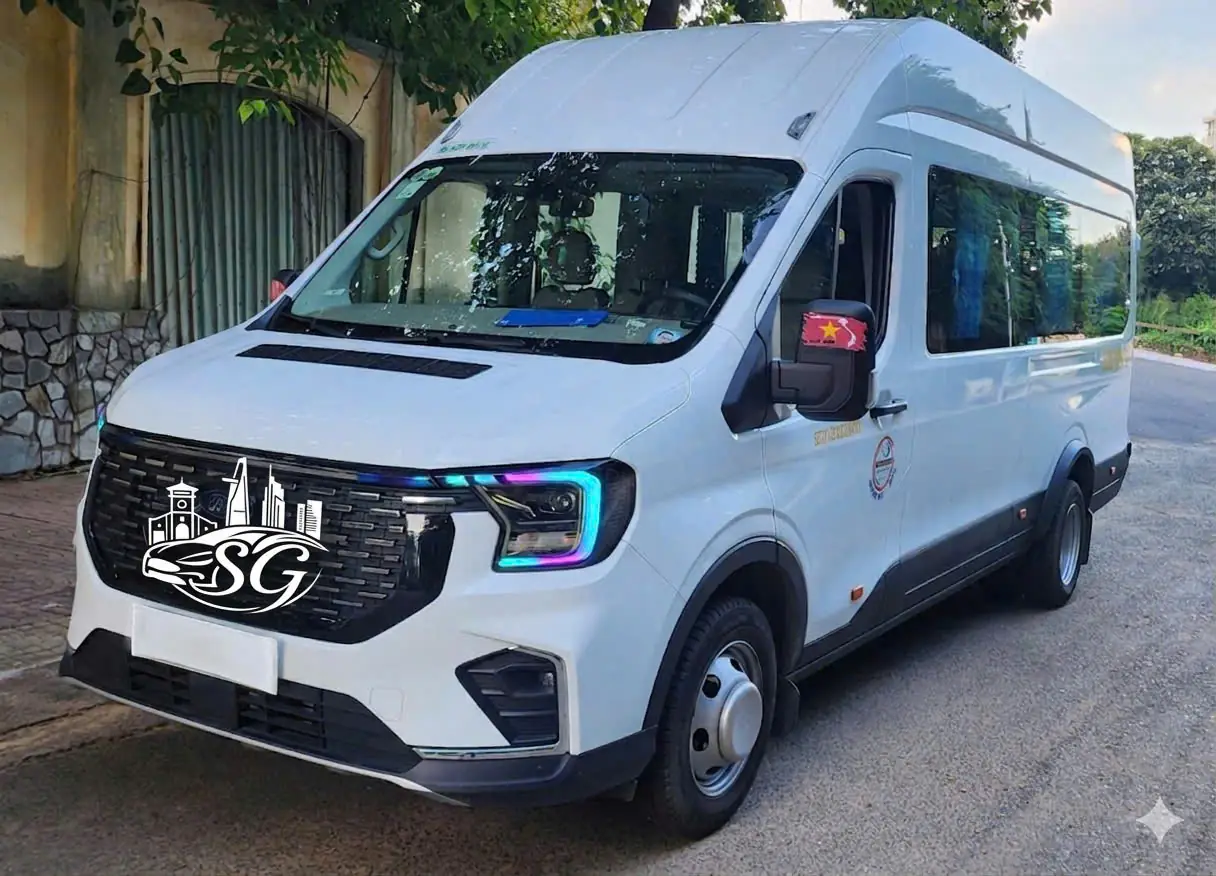 thuê xe 16 chỗ sài gòn đi cần thơ solati transit